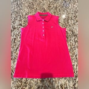 EUC Vineyard Vines Sleeveless Polo - Bright Pink - sz M